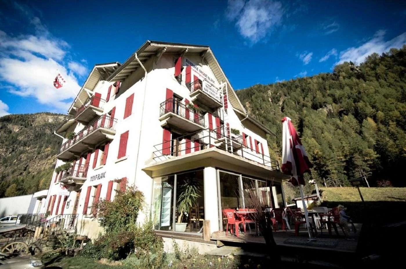 Auberge Mont-Blanc im Dorf Trient