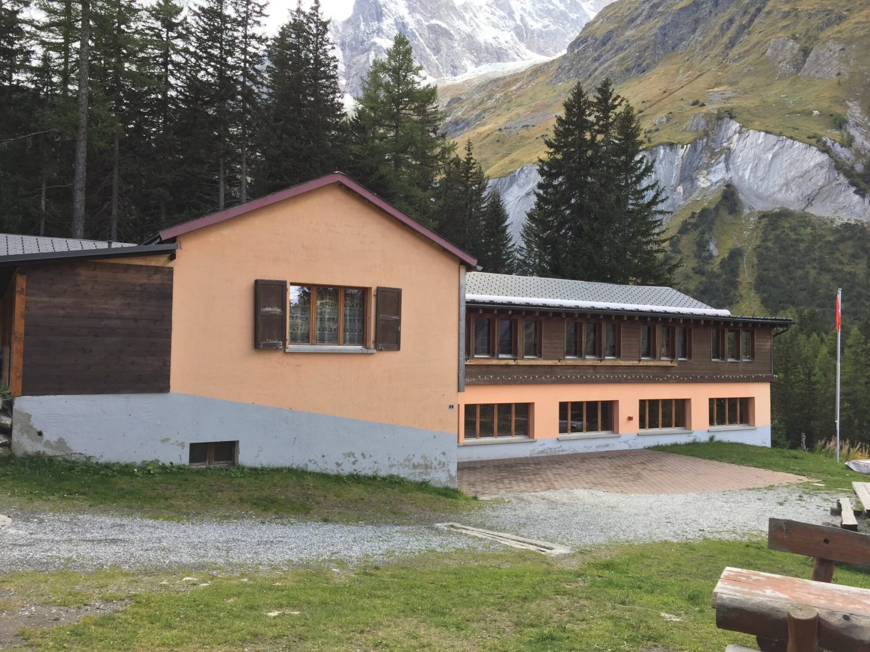 Chalet Le Dolent in La Fouly, gegenüber dem Mont Dolent