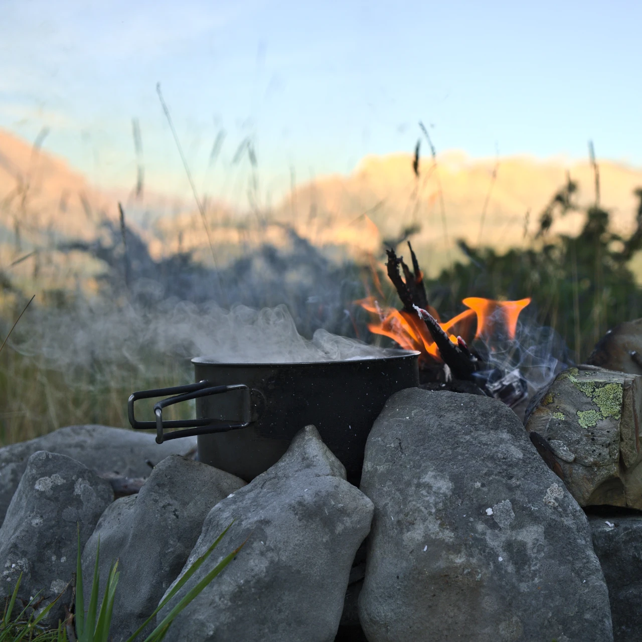 feu de camp bivouac
