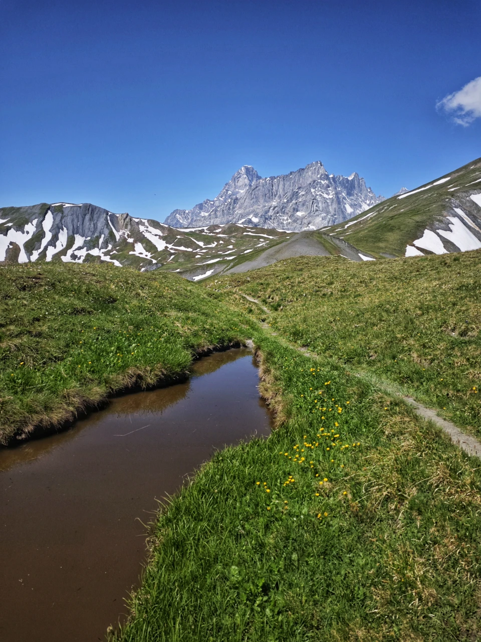 Teich unter dem Grand Col Ferret