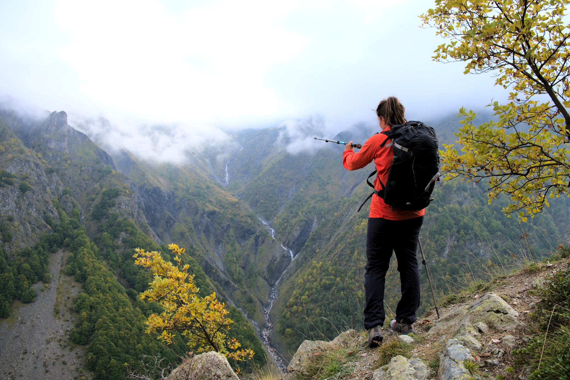 Herbstwanderung in den Alpen