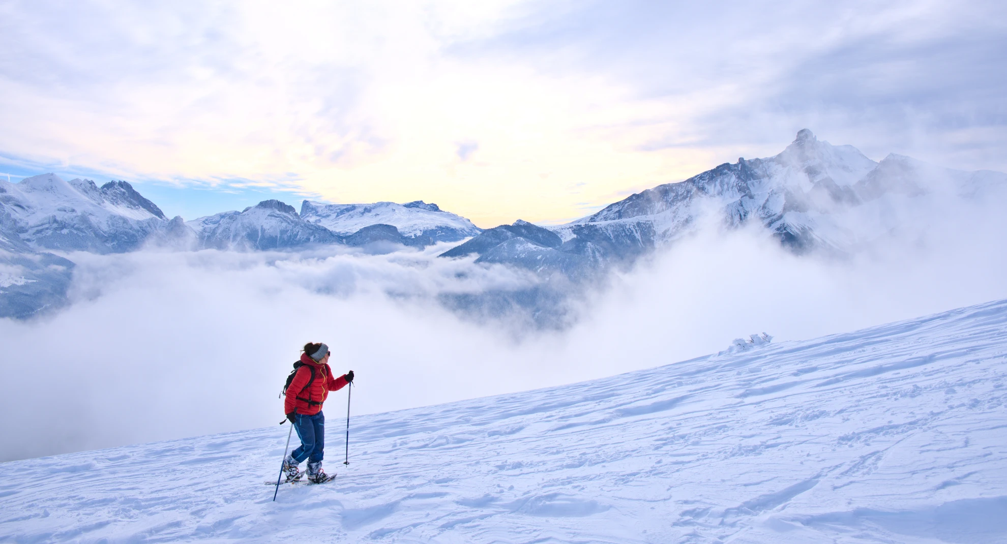 Schneeschuhwandern in den südlichen Alpen