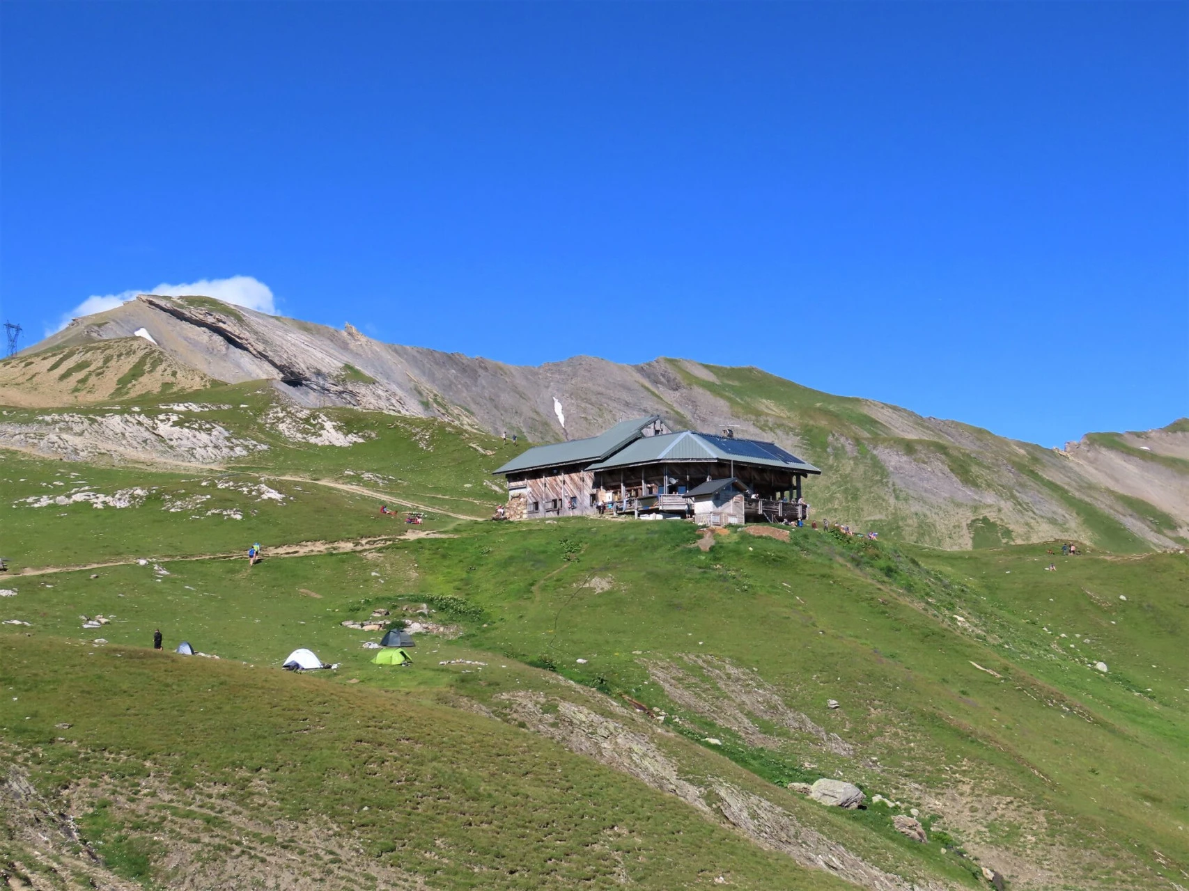 Refuge de la Croix du Bonhomme, am Pass auf dem Tour du Mont-Blanc