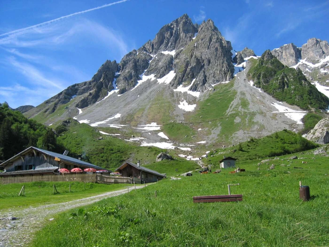 Refuge de la Balme am Anstieg zum Col du Bonhomme