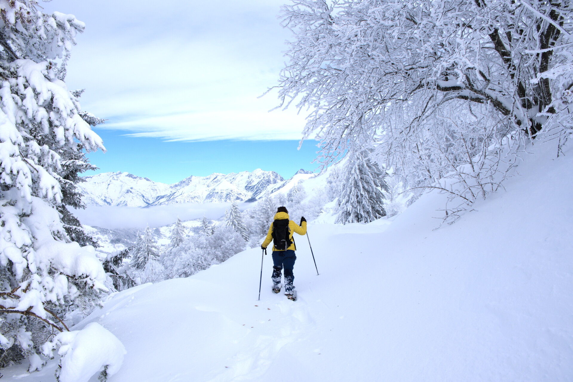 Schneeschuhwandern in den Hautes-Alpes